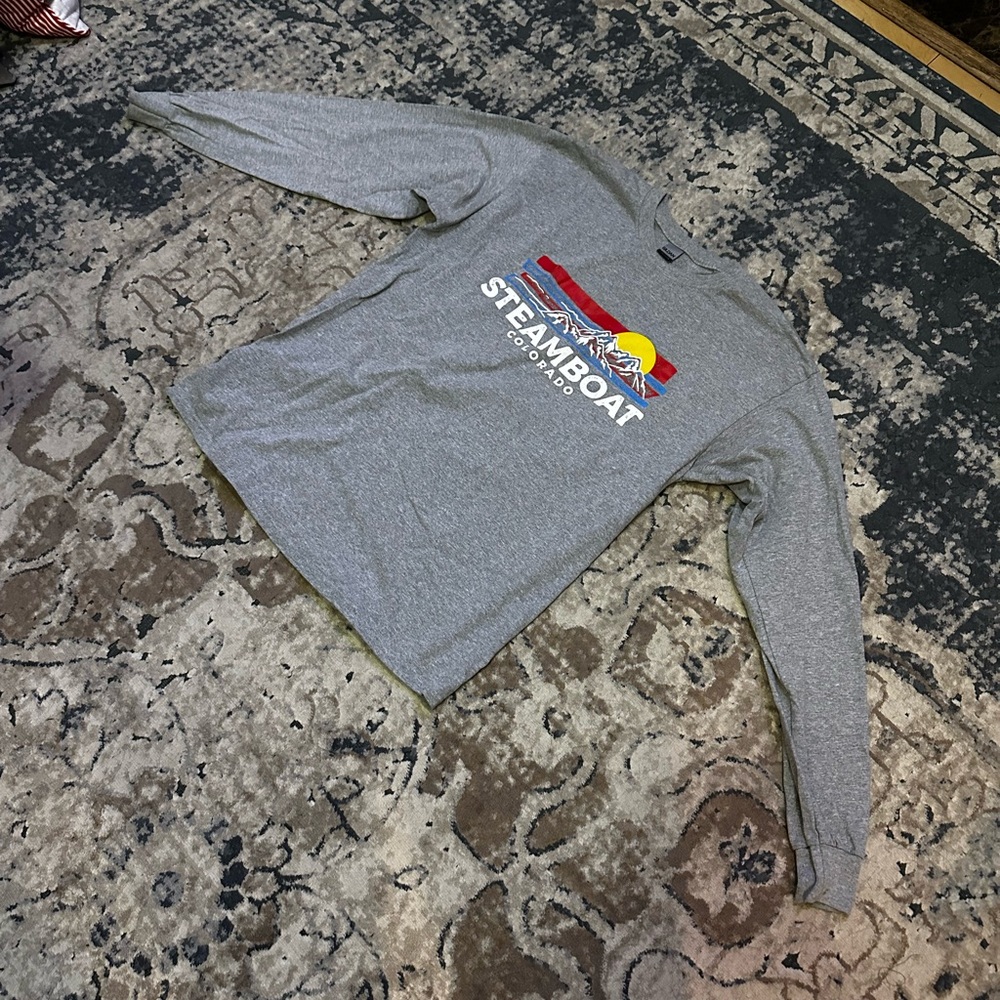 Gray Steamboat Colorado Sweatshirt